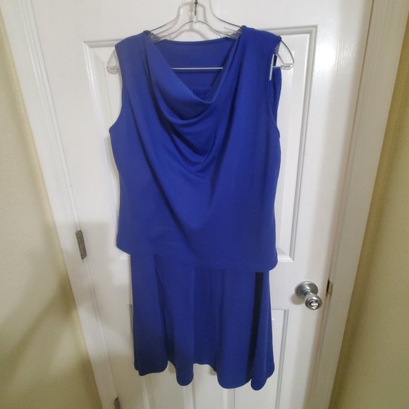 Weekenders Dresses & Skirts - Weekenders 100% Cotton Cowl Neck Top & Multi Gored Skirt Sz L